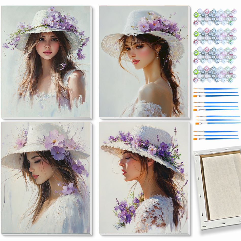 Art Craft Ideas Easy - CHENISTOR Woman Paint By Numbers Arts