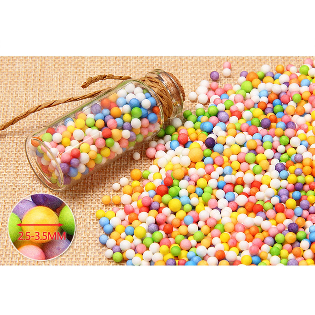 Art Craft And Design - Colorful Lightweight Foam Beads 2.5-3.5mm for