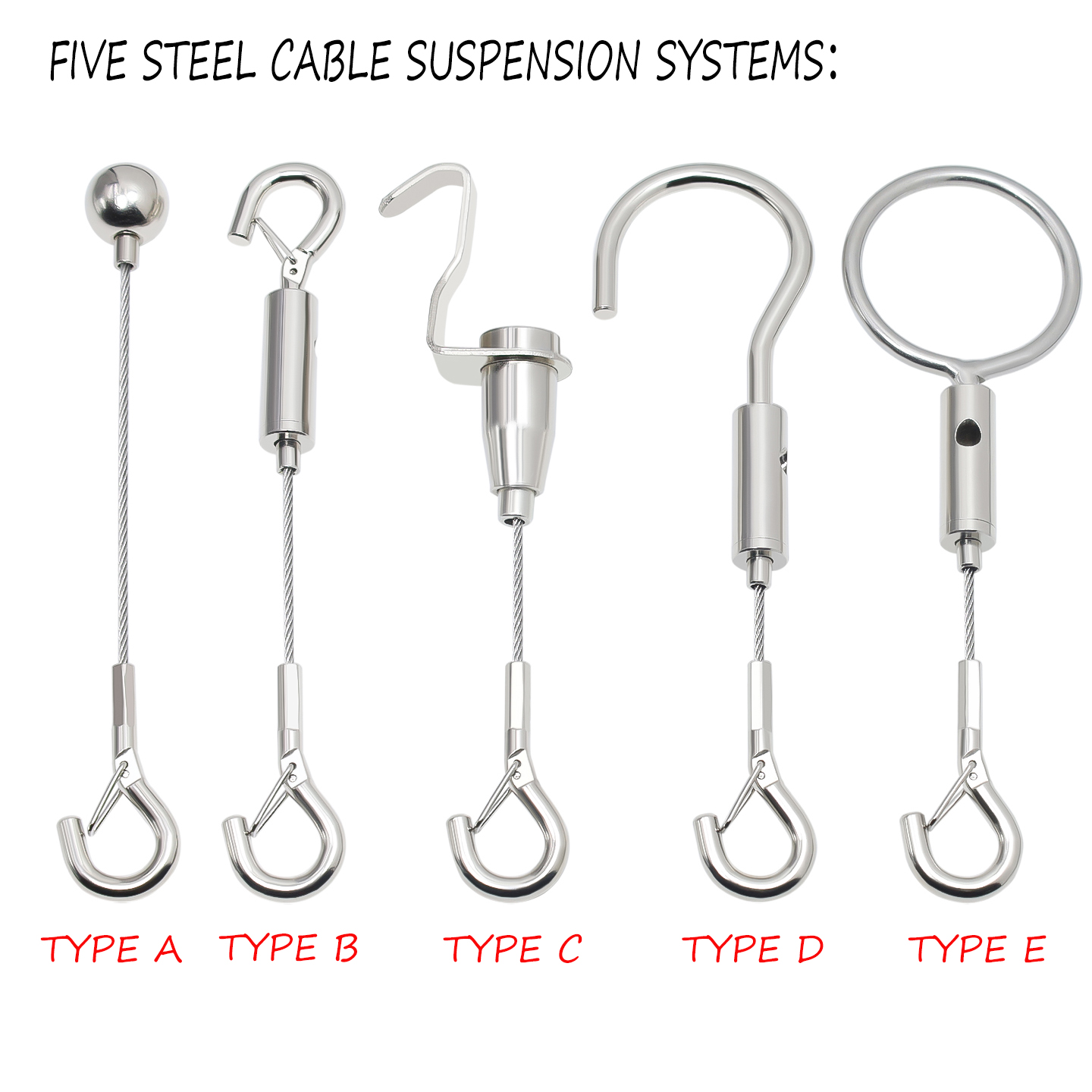 Art Craft Display - Adjustable Frame Suspension Cable System, Utilizing