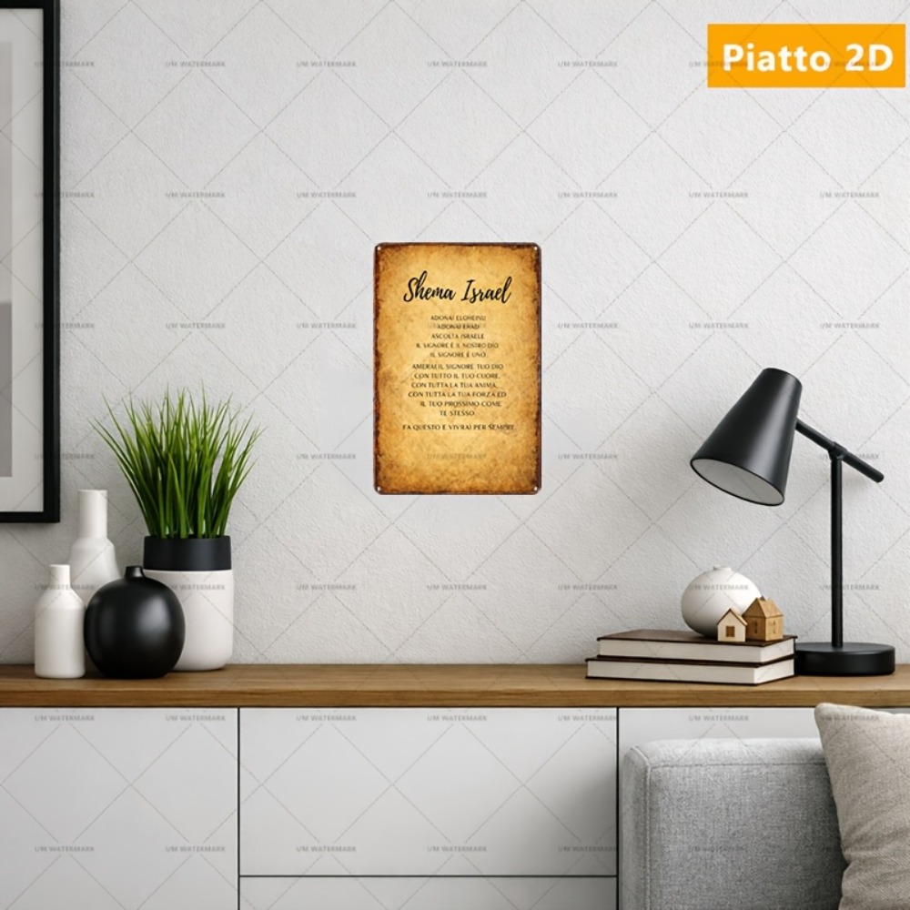 Art & Craft Supplies - CIFBUY Hebrew Scripture Aluminum Wall Art