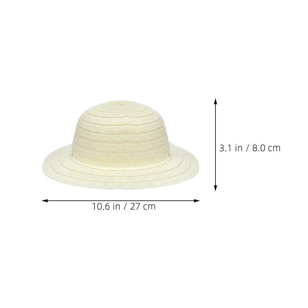 8Pcs White Blank Kids Straw Ha - Art Craft And Design review and price
