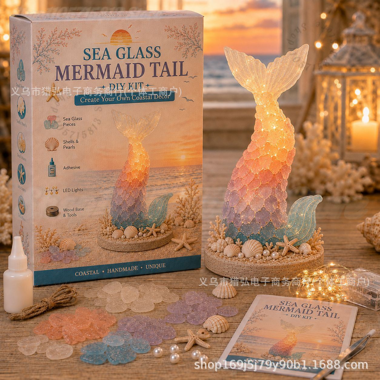 DIY Sea Glass Mermaid Tail Lig - Art Craft For Adults review and price