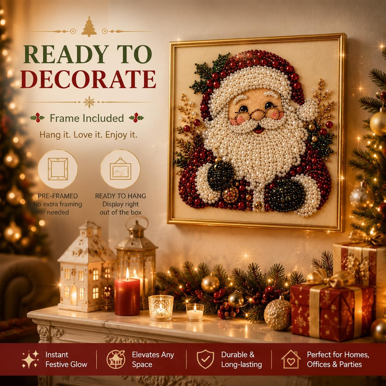 DIY Christmas Pearl Diamond Pa - Art Craft For Adults review and price