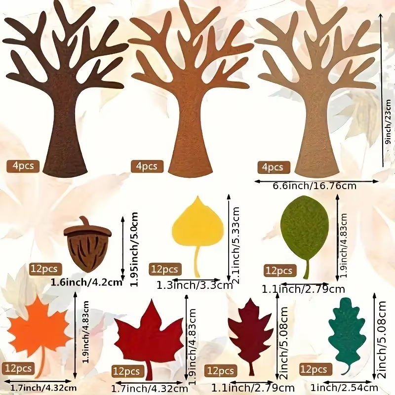 96Pcs Fall Tree of Thanks Felt - Art And Craft Autumn review and price