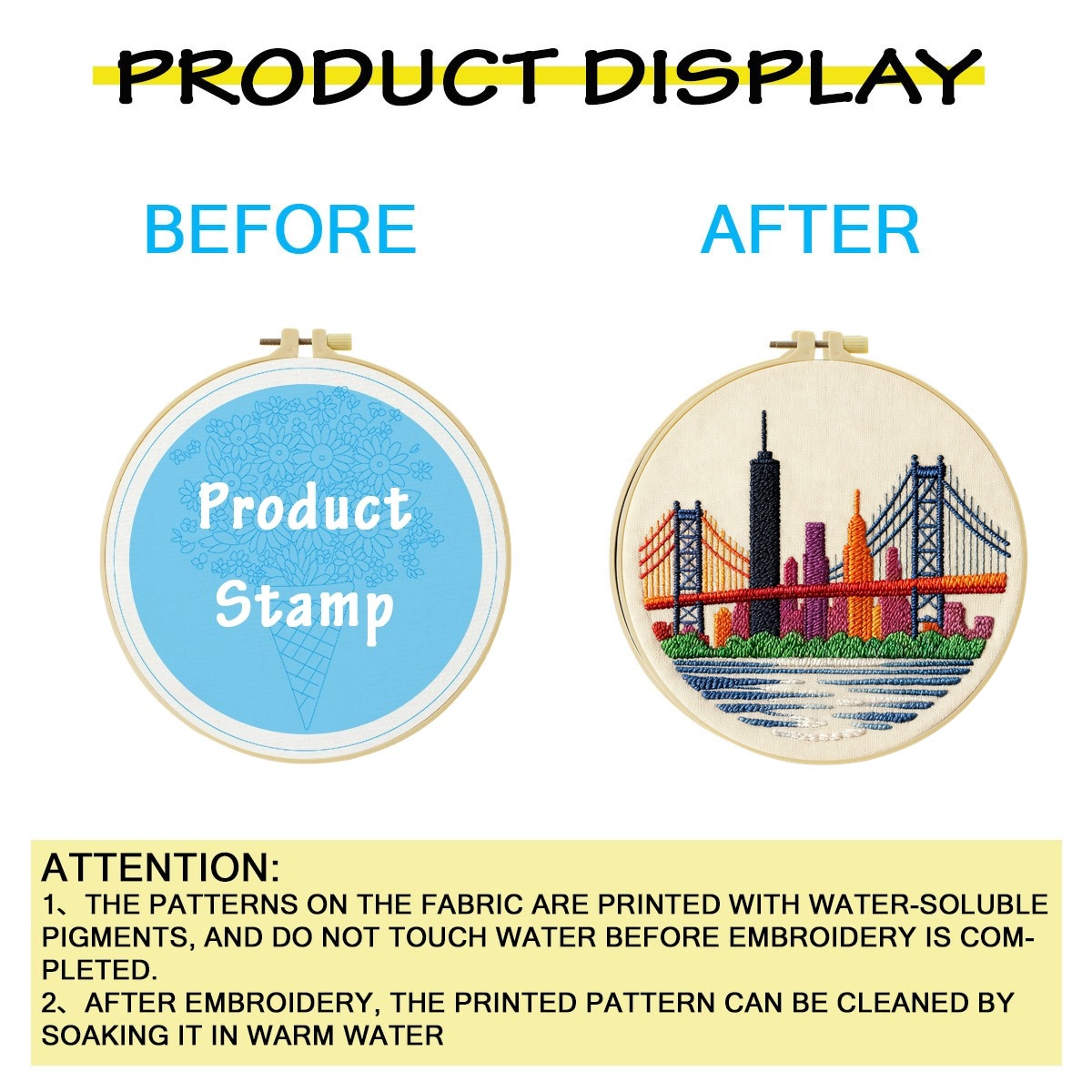 New York skyline 1PCS Diy Embr - Art And Craft New York review and price