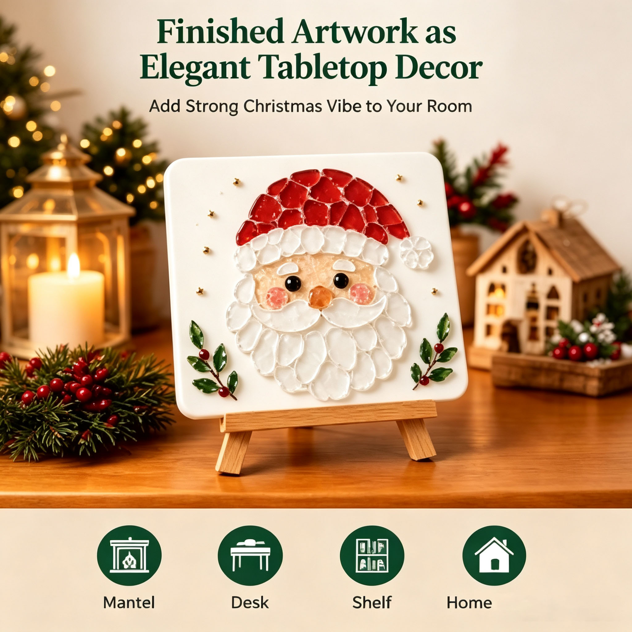 DIY Christmas Sea Glass Art Ki - Art Craft Display review and price