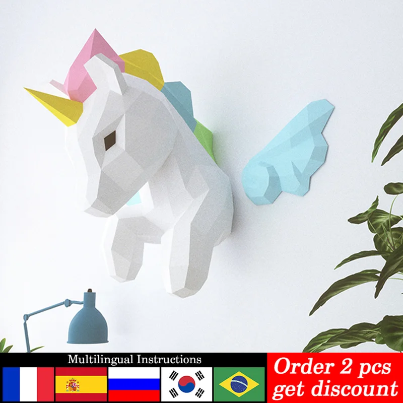 Rainbow Unicorn Animal Wall De - Art Craft Unicorn review and price
