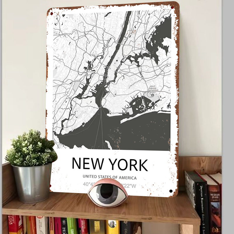 New York City Map Art Metal Wa - Art And Craft New York review and price