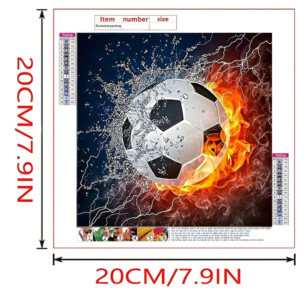 A Set of Football Diamond Pain - Art Craft For Adults review and price