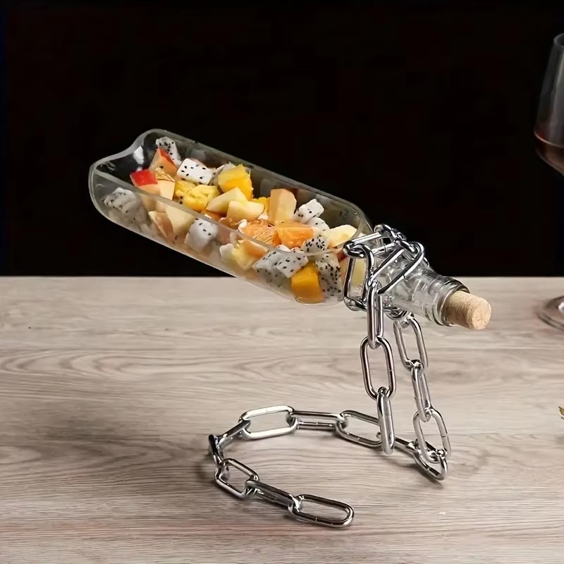 1/2pc Iron Chain Wine Bottle R - Art Craft Display review and price