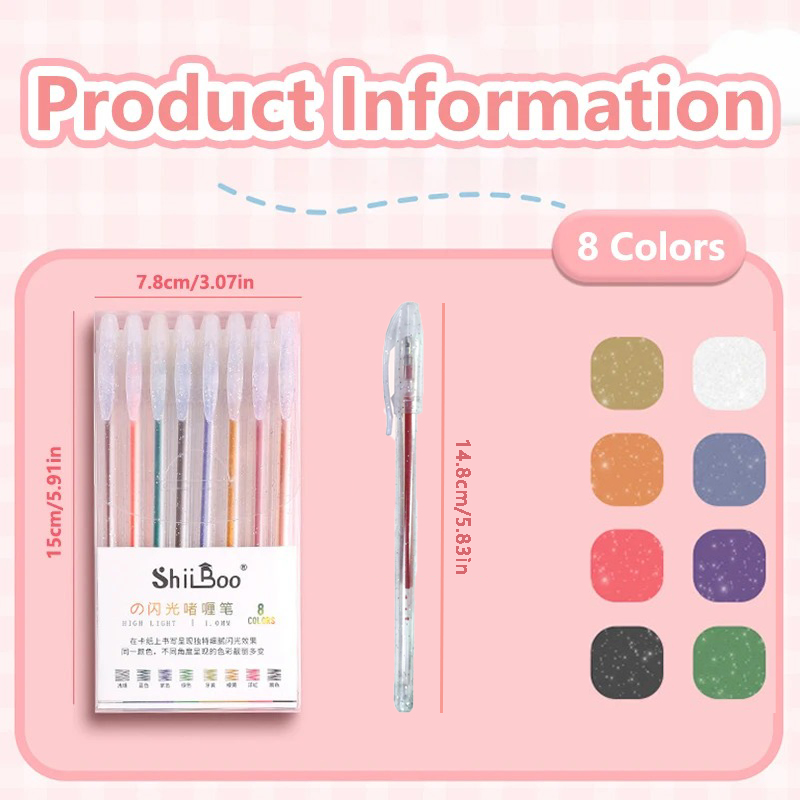 8-60 Colors Glitter Gel Pen Se - Art Craft Journals review and price
