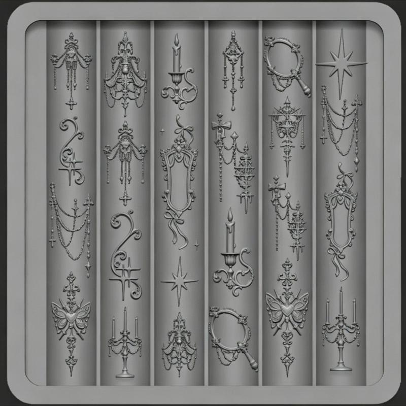 Vintage Baroque Style Nail Art - Art Craft And Design review and price