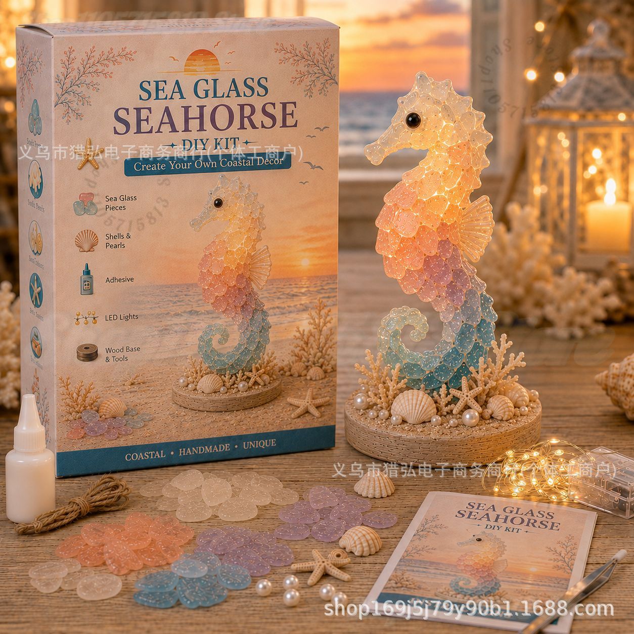 DIY Sea Glass Jellyfish Light  - Art Craft For Adults review and price